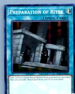 Preparation of Rites (Secret Rare) #RA02-EN056 Yugioh 1st edition - Image 1