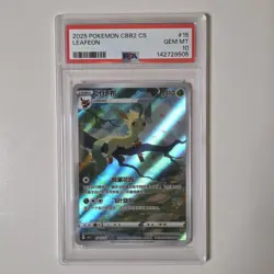 2025 Pokemon Leafeon Full Art Holo CBB2 CS #0715/15 PSA 10 - Image 1