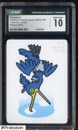2025 Pokemon Japanese Taruka Playing Cards Picture Card Cramorant CGC 10 - Image 1