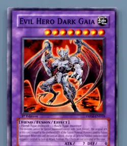 Evil Hero Dark Gaia #GLAS-EN040 Yugioh 1st edition - Image 1