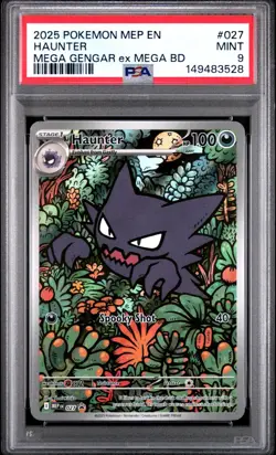 HAUNTER 027 Pokemon Phantasmal Flames Mega Battle Deck Promo PSA 9 Mint - Image 1