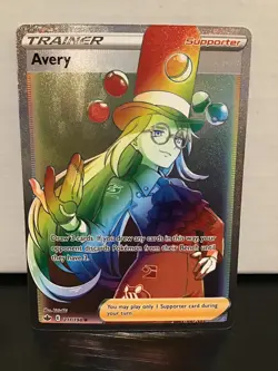 Avery 211/198 Pokemon Chilling Reign Full Art Rainbow Holo Secret Rare - Image 1