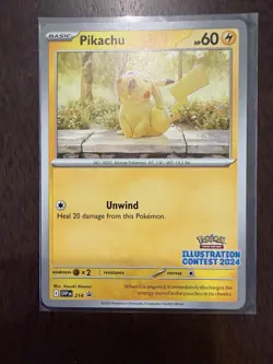 Pikachu - (Illustration Contest 2024) 214 Pokemon SV: Scarlet & Violet Promo - Image 1
