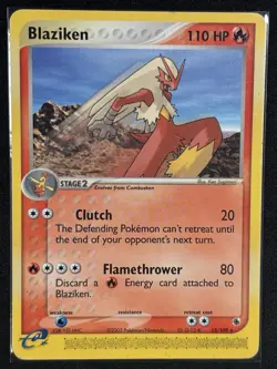 Pokemon - Blaziken 15/109 - Ruby & Sapphire Non Holo Rare - VLP - Image 1