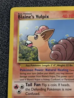 Pokemon TCG Blaine's Vulpix Gym Heroes Common 065/132 40 HP Regular English - Image 5