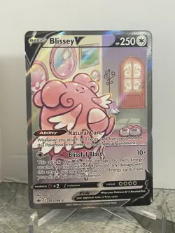 Blissey V #183/198 SWSH06: ALTERNATE FULL ART Chilling Reign Pokemon - Image 1