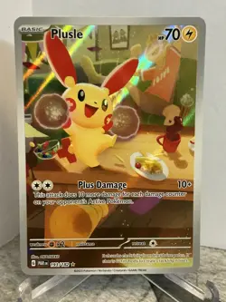 Plusle Illustration Rare SV04: Paradox Rift 193/182 Pokemon - Image 1