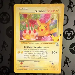 Pokemon TCG ______'s Pikachu 24/53 25th Anniversary Celebrations Holo NM - Image 1