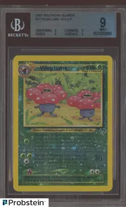 2001 Pokemon Southern Islands #17 Vileplume Holo Rare BGS 9 MINT - Image 1