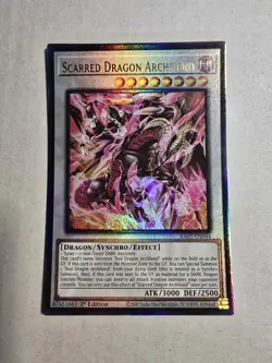 Yugioh! 1x Scarred Dragon Archfiend RA05-EN044 Ultimate Rare 1st Ed NM - Image 1