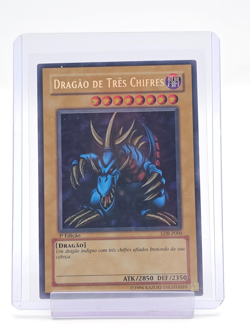 DRAGAO DE TRES CHIFRES 2002 YU-GI-OH! LEGENDS BLUE EYES WHITE DRAGON Q4763 - Image 1