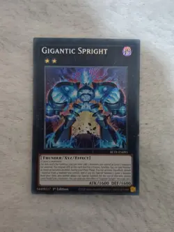 BLTR-EN091 Gigantic Spright Secret Rare 1st Edition YuGiOh - Image 1