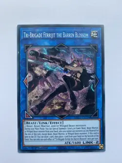 Yugioh Tri-Brigade Ferrijit The Barren Blossom MP21-EN196 Prismatic Secret Rare - Image 1