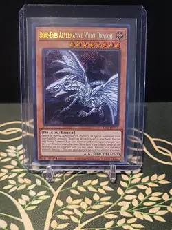 YUGIOH Blue-Eyes Alternative White Dragon RA02-EN010 SECRET RARE 1ST ED - Image 1