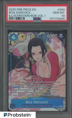 2025 One Piece EN Illustration Box Vol.1 #004 Boa Hancock PSA 10 GEM MINT - Image 1