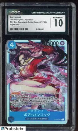 2024 One Piece Japanese ST17-004 Boa Hancock Super Rare CGC 10 GEM MINT - Image 1