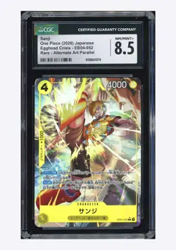 One Piece CGC 8.5 Sanji R Alt Art 2026 EB04-052 EB04 Japanese - Image 1
