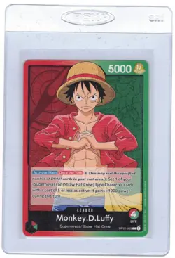 Monkey.D.Luffy OP01-003 (PRE-ERRATA) ~ One Piece English ~ Romance Dawn - Image 2
