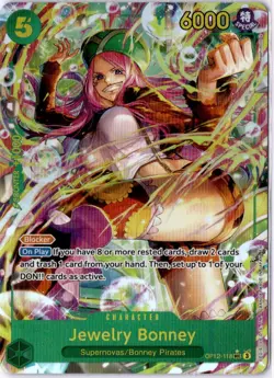 One Piece Tcg Jewelry Bonney Op12-118 Sec Rare Alt Art Mint - Image 1