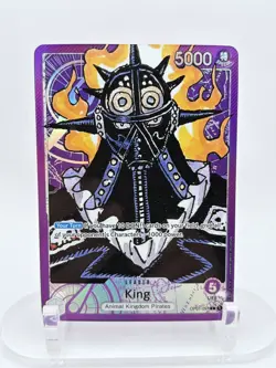 King OP01-091 Parallel Alt Art Leader One Piece 2022 Romance Dawn English NM - Image 1