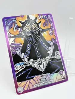 King OP01-091 Parallel Alt Art Leader One Piece 2022 Romance Dawn English NM - Image 2