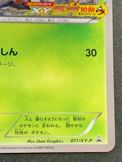 Pokemon card Skiddo 011/XY-P PROMO 2013 Japanese Pocket Monster Nintendo Rare - Image 4