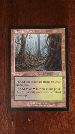 Tainted Wood Torment EX/LP 143/143 MTG Magic the Gathering Land Uncommon - Image 1