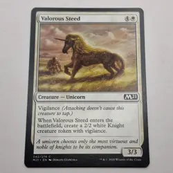 MTG: Valorous Steed 042/274 - M21 Core Set 2021 White Common - Image 1