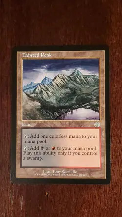 Tainted Peak Torment EX/LP 142/143 MTG Magic the Gathering Land Uncommon - Image 5
