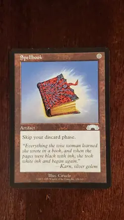 Spellbook Exodus EX/LP 132/143 MTG Magic the Gathering Artifact Rare - Image 1