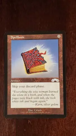 Spellbook Exodus EX/LP 132/143 MTG Magic the Gathering Artifact Rare - Image 3