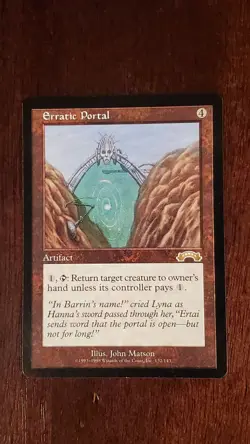 Erratic Portal Exodus EX/LP 132/143 MTG Magic the Gathering Artifact Rare - Image 1