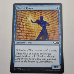 MTG: Wall of Runes 085/274 - M21 Core Set 2021 Blue Common - Image 1