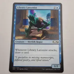 MTG: Library Larcenist 055/274 - M21 Core Set 2021 Blue Common - Image 1
