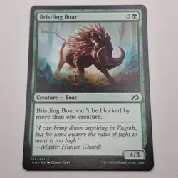 MTG: Bristling Boar 146/274 - Ikoria Lair of Behemoths 2020 Green Common - Image 1