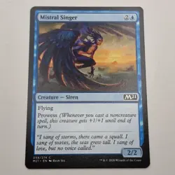 MTG: Mistral Singer 058/274 - M21 Core Set 2021 Blue Common - Image 1