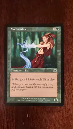 Wellwisher Onslaught EX/LP 300/350 MTG Magic the Gathering Creature Common - Image 3