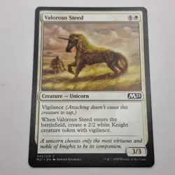 MTG: Valorous Steed 042/274 - M21 Core Set 2021 White Common - Image 1