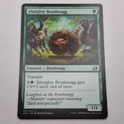 MTG: Almighty Brushwagg 143/274 - Ikoria Lair of Behemoths 2020 Green Common - Image 1