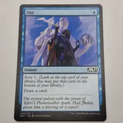 MTG: Opt 059/274 - M21 Core Set 2021 Blue Common - Magic the Gathering - Image 1