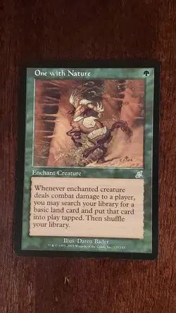 One With Nature Scourge EX/LP 125/143 MTG Magic the Gathering Uncommon Green - Image 3