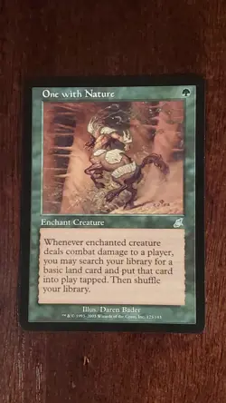 One With Nature Scourge EX/LP 125/143 MTG Magic the Gathering Uncommon Green - Image 5
