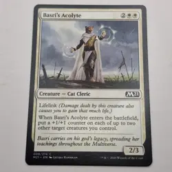 MTG: Basri's Acolyte 008/274 - M21 Core Set 2021 White Common - Image 1