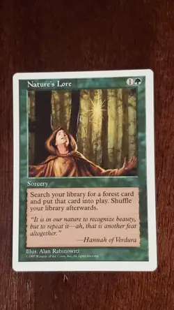 Nature's Lure Fifth Edition 5th EX/LP 316/449 MTG Magic the Gathering Common - Image 3
