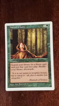 Nature's Lure Fifth Edition 5th EX/LP 316/449 MTG Magic the Gathering Common - Image 5