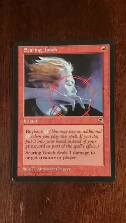 Searing Touch Tempest EX/LP 201/350 MTG Magic the Gathering Instant Uncommon Red - Image 1