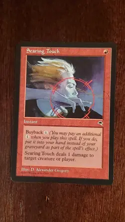 Searing Touch Tempest EX/LP 201/350 MTG Magic the Gathering Instant Uncommon Red - Image 3