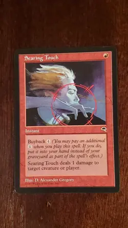 Searing Touch Tempest EX/LP 201/350 MTG Magic the Gathering Instant Uncommon Red - Image 5