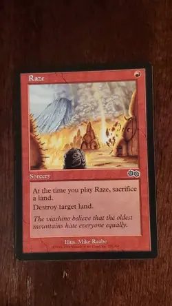 Raze Urza's Saga EX/LP 207/350 MTG Magic the Gathering Sorcery Common Red - Image 5