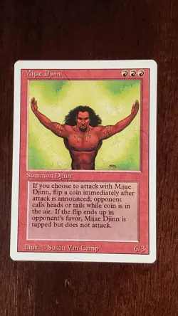 Mijae Djinn Revised 3rd Edition EX/LP 166/306 MTG Magic the Gathering Rare - Image 3